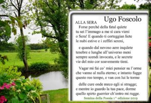 Semina della Poesia 1 edizione 2019